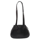 PRADA patent Shoulder Bag Dark Brown Gold Auth bs35885A-13