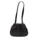 PRADA patent Shoulder Bag Dark Brown Gold Auth bs35885A-2