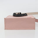 LOUIS VUITTON Epi Petit Sac Plat Hand Bag Rose Valerine M69575 Auth bs35888SAV-5