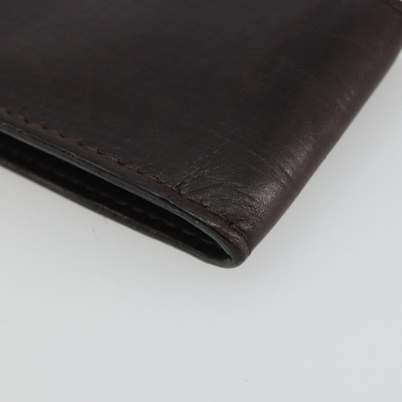 LOUIS VUITTON Utah Porte Cles Badge Pouch Leather Brown M92539 LV Auth bs35889