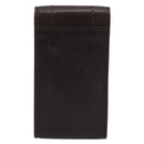 LOUIS VUITTON Utah Porte Cles Badge Pouch Leather Brown M92539 LV Auth bs35889-2