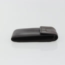 LOUIS VUITTON Utah Porte Cles Badge Pouch Leather Brown M92539 LV Auth bs35889-3
