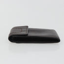 LOUIS VUITTON Utah Porte Cles Badge Pouch Leather Brown M92539 LV Auth bs35889-4