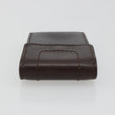 LOUIS VUITTON Utah Porte Cles Badge Pouch Leather Brown M92539 LV Auth bs35889-5