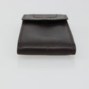 LOUIS VUITTON Utah Porte Cles Badge Pouch Leather Brown M92539 LV Auth bs35889-6