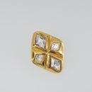 CHANEL Earring Metal Gold Tone CC Auth bs35890-2