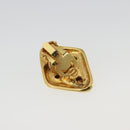 CHANEL Earring Metal Gold Tone CC Auth bs35890-7