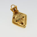 CHANEL Earring Metal Gold Tone CC Auth bs35890-9