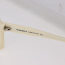 CHANEL Sunglasses plastic White CC Auth bs35891-11