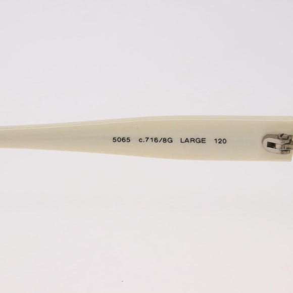 CHANEL Sunglasses plastic White CC Auth bs35891