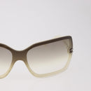 CHANEL Sunglasses plastic White CC Auth bs35891-5