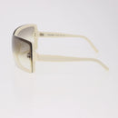 CHANEL Sunglasses plastic White CC Auth bs35891-8