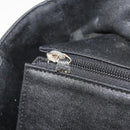 CHANEL Matelasse Hand Bag Coated Canvas Black Silver CC Auth bs35892-16