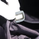 CHANEL Matelasse Hand Bag Coated Canvas Black Silver CC Auth bs35892-23