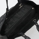 CHANEL Matelasse Hand Bag Coated Canvas Black Silver CC Auth bs35892-6