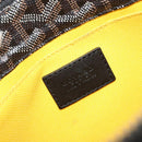 GOYARD Herringbone Clutch Bag PVC Black Silver Auth bs35893-17