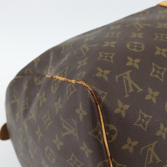 LOUIS VUITTON Monogram Keepall 55 Boston Bag M41424 LV Auth bs35898