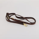 BALLY Hand Bag Leather 2 Set Brown Gold Auth bs35899-18