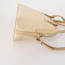 BURBERRY Boston Bag Leather Canvas 2 Set Black Beige Auth bs35900-13
