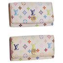 LOUIS VUITTON Multicolor Multicles 4 Key Case 2 Set White LV Auth bs35901-1