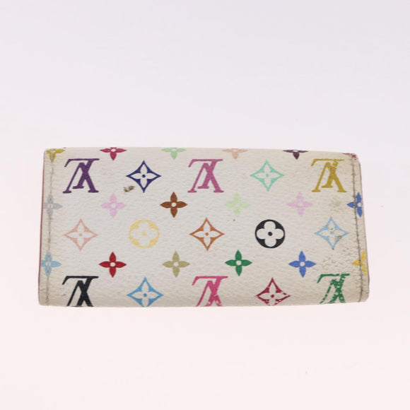 LOUIS VUITTON Multicolor Multicles 4 Key Case 2 Set White LV Auth bs35901