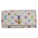 LOUIS VUITTON Multicolor Multicles 4 Key Case 2 Set White LV Auth bs35901-2