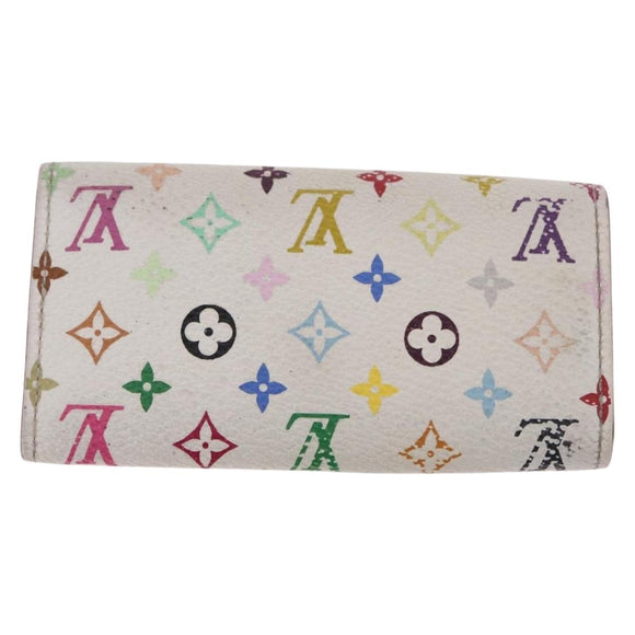 LOUIS VUITTON Multicolor Multicles 4 Key Case 2 Set White LV Auth bs35901