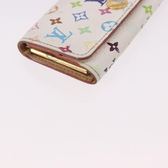 LOUIS VUITTON Multicolor Multicles 4 Key Case 2 Set White LV Auth bs35901