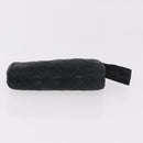 CHANEL Pouch Leather Satin Patent 3 Set Black CC Auth bs35903-13