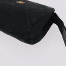 CHANEL Pouch Leather Satin Patent 3 Set Black CC Auth bs35903-14