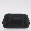 CHANEL Pouch Leather Satin Patent 3 Set Black CC Auth bs35903-17