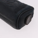 CHANEL Pouch Leather Satin Patent 3 Set Black CC Auth bs35903-21
