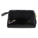 CHANEL Pouch Leather Satin Patent 3 Set Black CC Auth bs35903-3