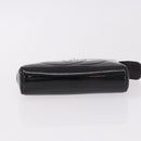 CHANEL Pouch Leather Satin Patent 3 Set Black CC Auth bs35903-6