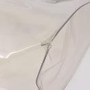 HERMES Vinyl Kelly Hand Bag Vinyl Clear Gold Auth bs35905-11