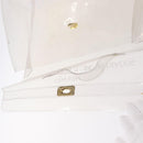 HERMES Vinyl Kelly Hand Bag Vinyl Clear Gold Auth bs35905-15