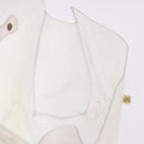 HERMES Vinyl Kelly Hand Bag Vinyl Clear Gold Auth bs35905-17