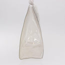 HERMES Vinyl Kelly Hand Bag Vinyl Clear Gold Auth bs35905-5
