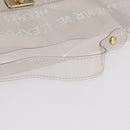 HERMES Vinyl Kelly Hand Bag Vinyl Clear Gold Auth bs35905-7