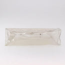 HERMES Vinyl Kelly Hand Bag Vinyl Clear Gold Auth bs35905-9