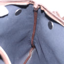 HERMES Mrs. Hippies Shoulder Bag Leather Navy Dark Brown Auth bs35909V-21