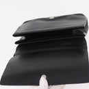 Salvatore Ferragamo Hand Bag Leather Black Silver Auth bs35910-17