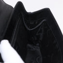 Salvatore Ferragamo Hand Bag Leather Black Silver Auth bs35910-18