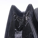 Salvatore Ferragamo Hand Bag Leather Black Silver Auth bs35910-19