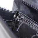 Salvatore Ferragamo Hand Bag Leather Black Silver Auth bs35910-20