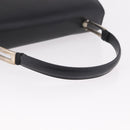 Salvatore Ferragamo Hand Bag Leather Black Silver Auth bs35910-7