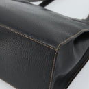 LOEWE Tote Bag Leather Black Gold Auth bs35912-15