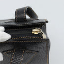 LOEWE Tote Bag Leather Black Gold Auth bs35912-10