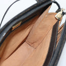 LOEWE Tote Bag Leather Black Gold Auth bs35912-18