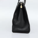 LOEWE Tote Bag Leather Black Gold Auth bs35912-3
